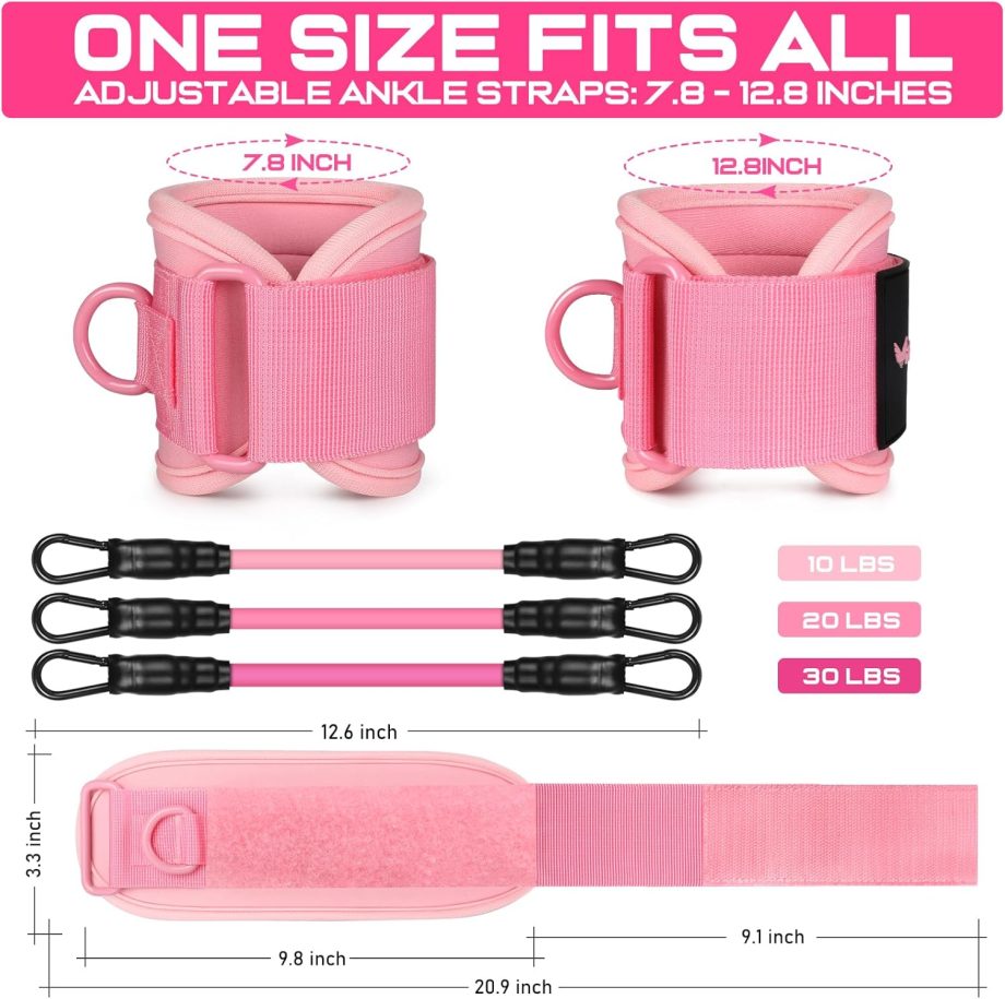 Ankle Resistance Bands with Cuffs