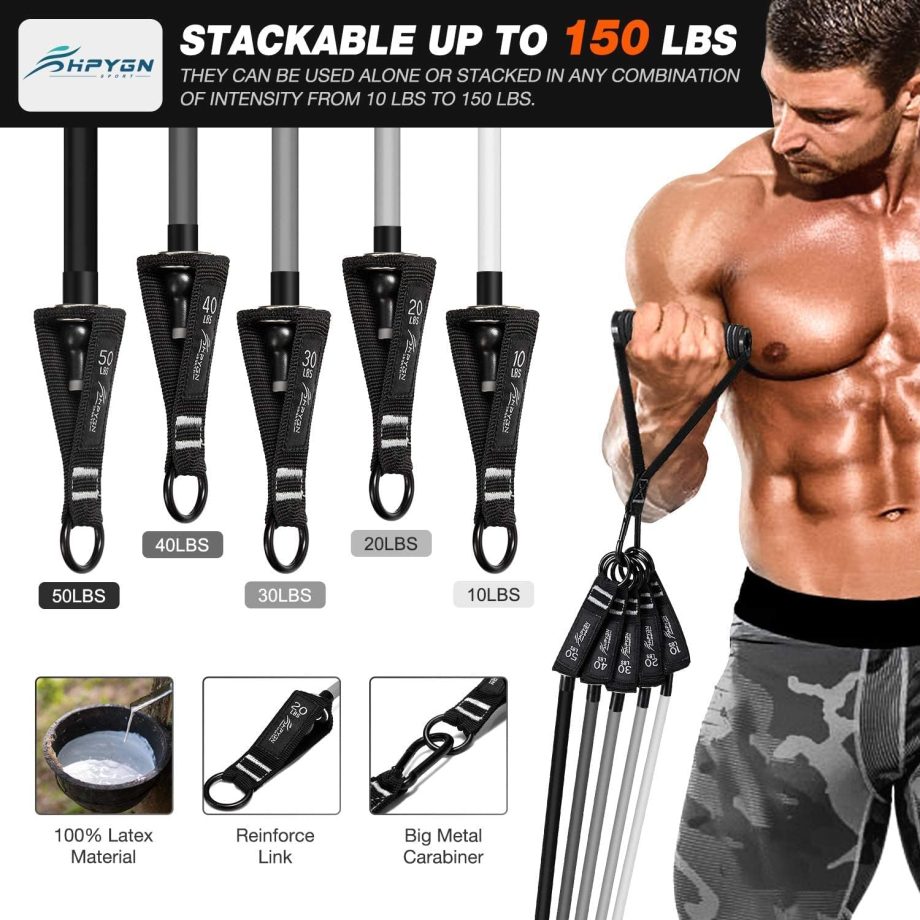 Fitness Bands Resistance Set for Home Workout