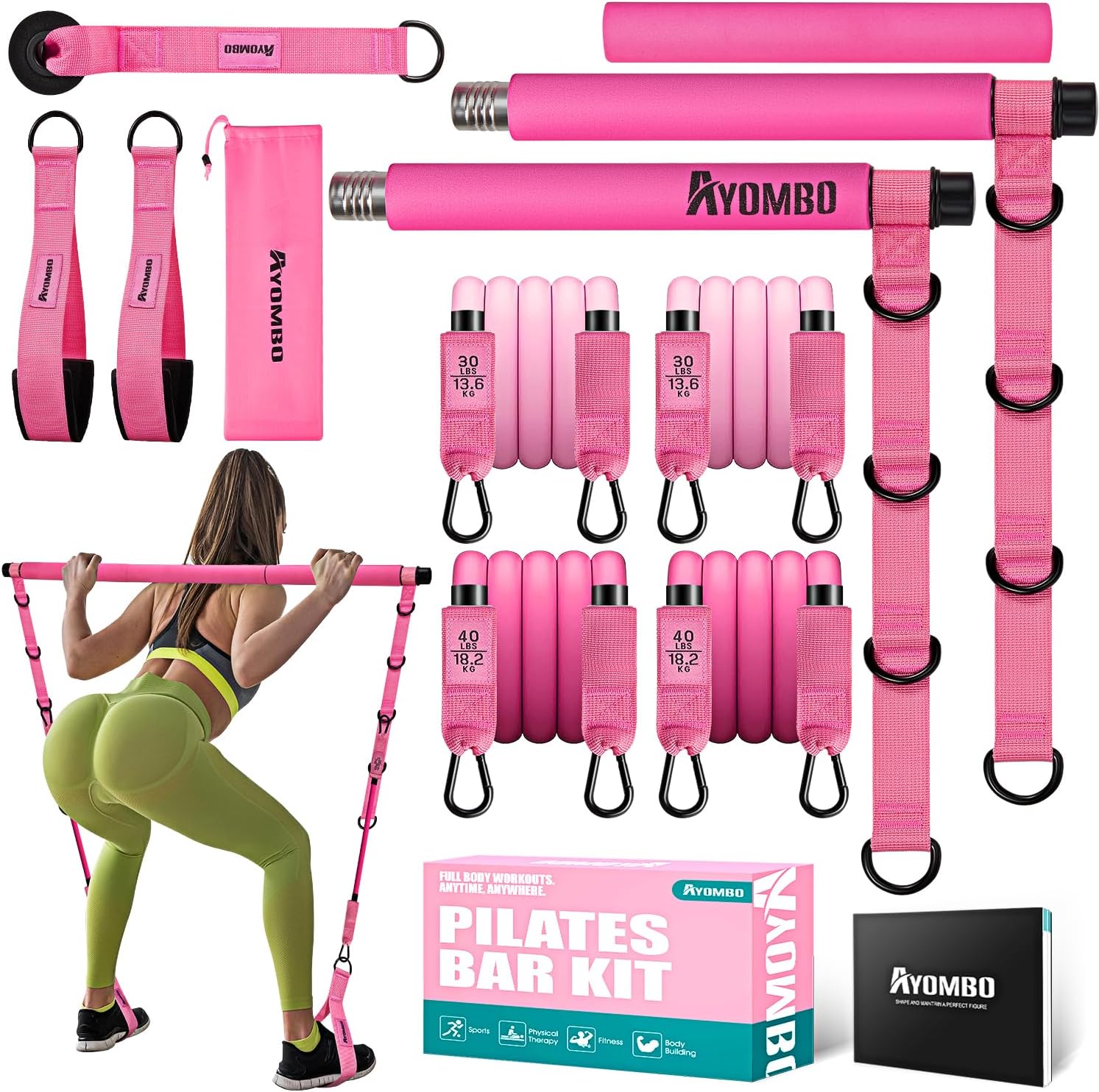 Pilates Bar Kit with Resistance Bands