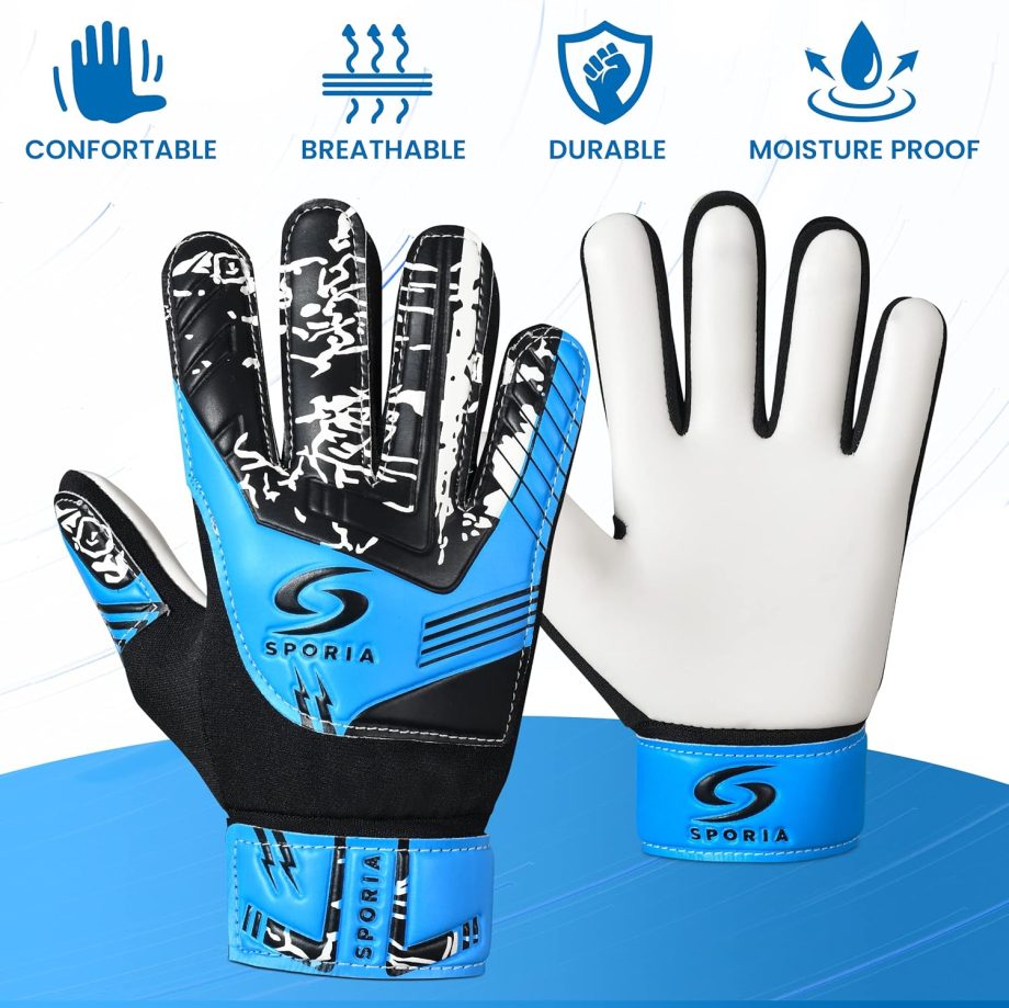 SPORIA Soccer Goalie Gloves Youth