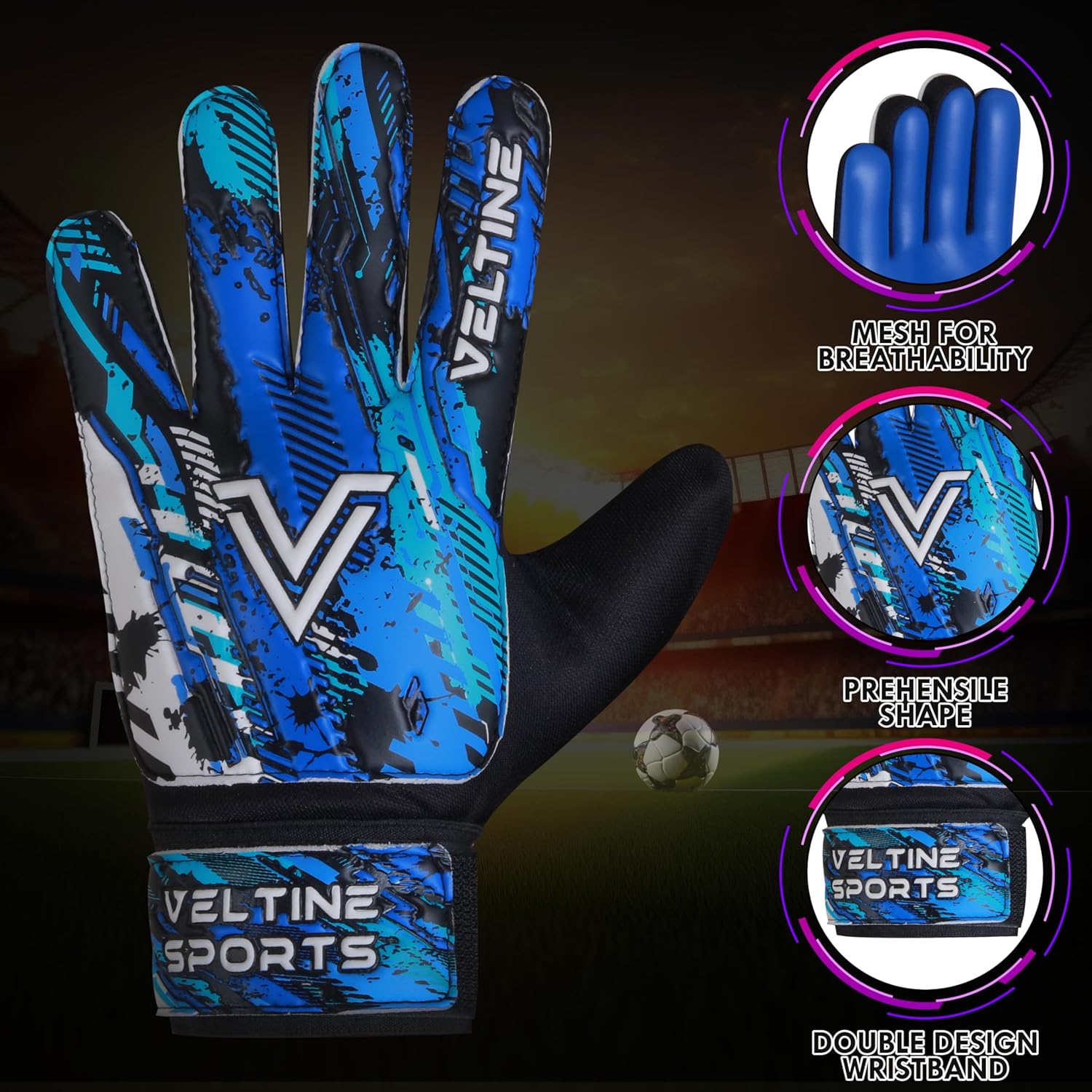 Veltine Sports Soccer Goalie Gloves